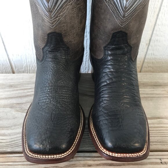 Cody James Bull Shoulder Mens Black Gray Leather Western Boots Mens 9 D BBH4 - Picture 4 of 13